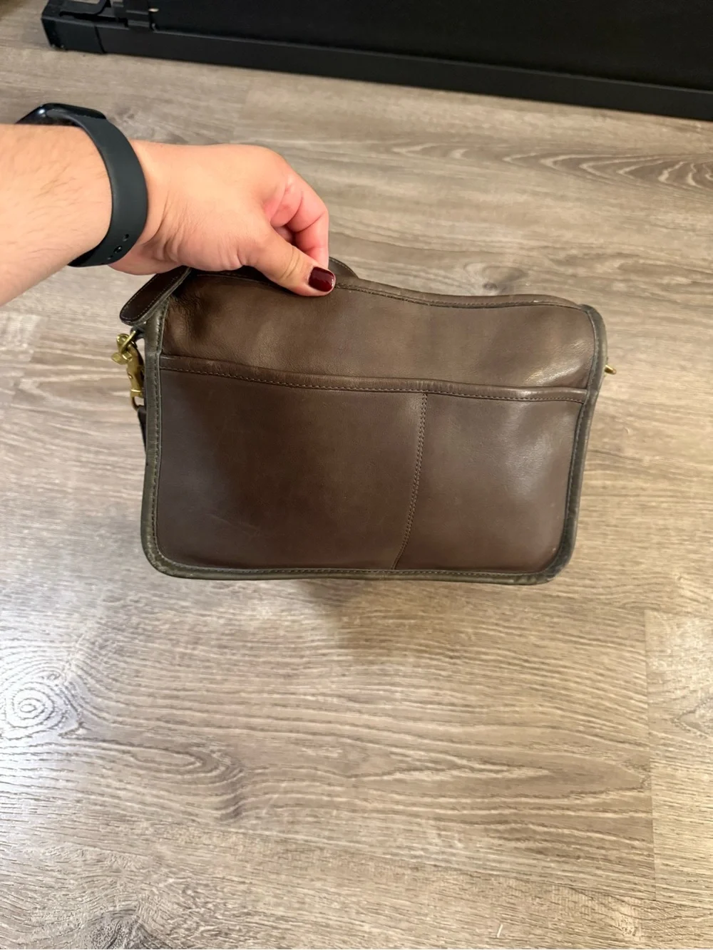 Vintage Coach NYC Companion Bag Glove Tanned Leather Crossbody